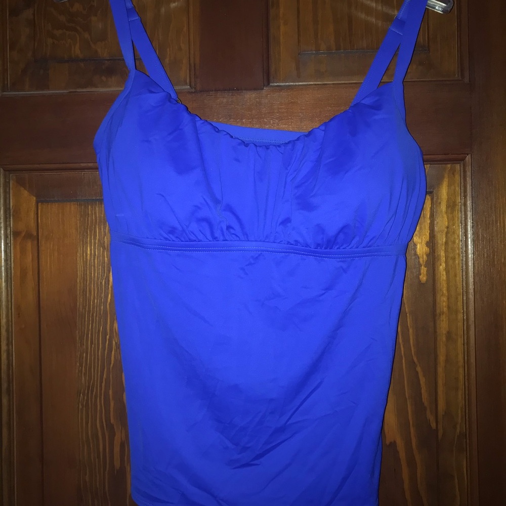Coco Reef Solid Blue Tankini Large-12